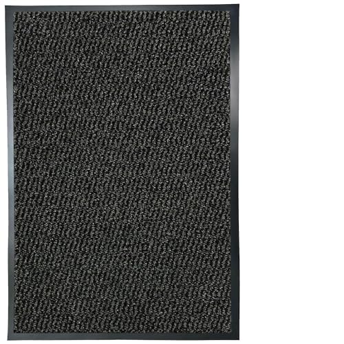 Door Mats Indoor 120cm x 180cm , Washable indoor Outdoor Rugs Matts, Heavy Duty Non-slip Entrance Mat, Super Absorbent Front Door Mat Kitchen Hallway Bath Barrier Rugs (Anthracite, 120 x 180 cm)