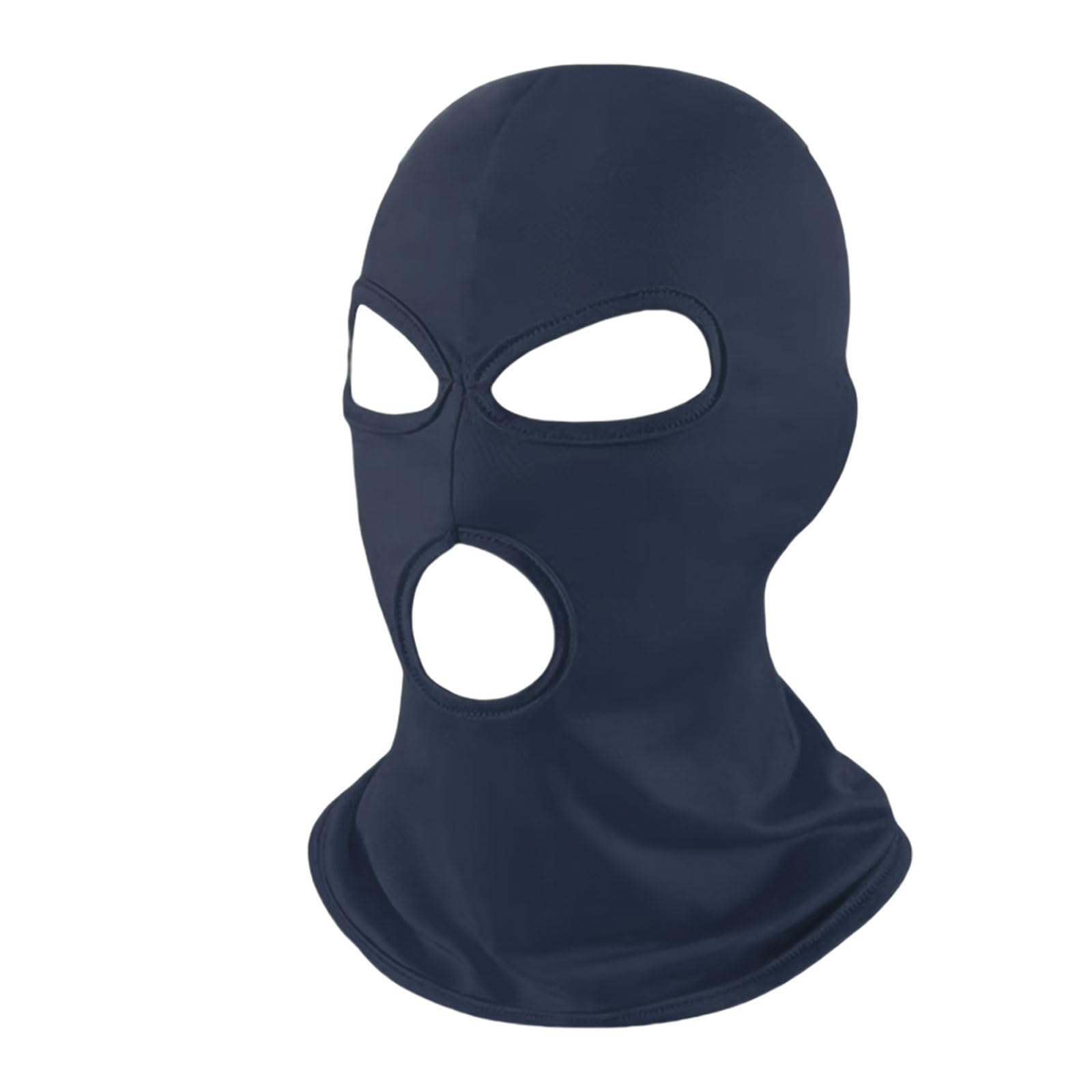 3 Hole Black Balaclava Ski Mask, Thin Full Face Mask for Men Women Motorcycle Bike Hunting Cycling Cap Ski