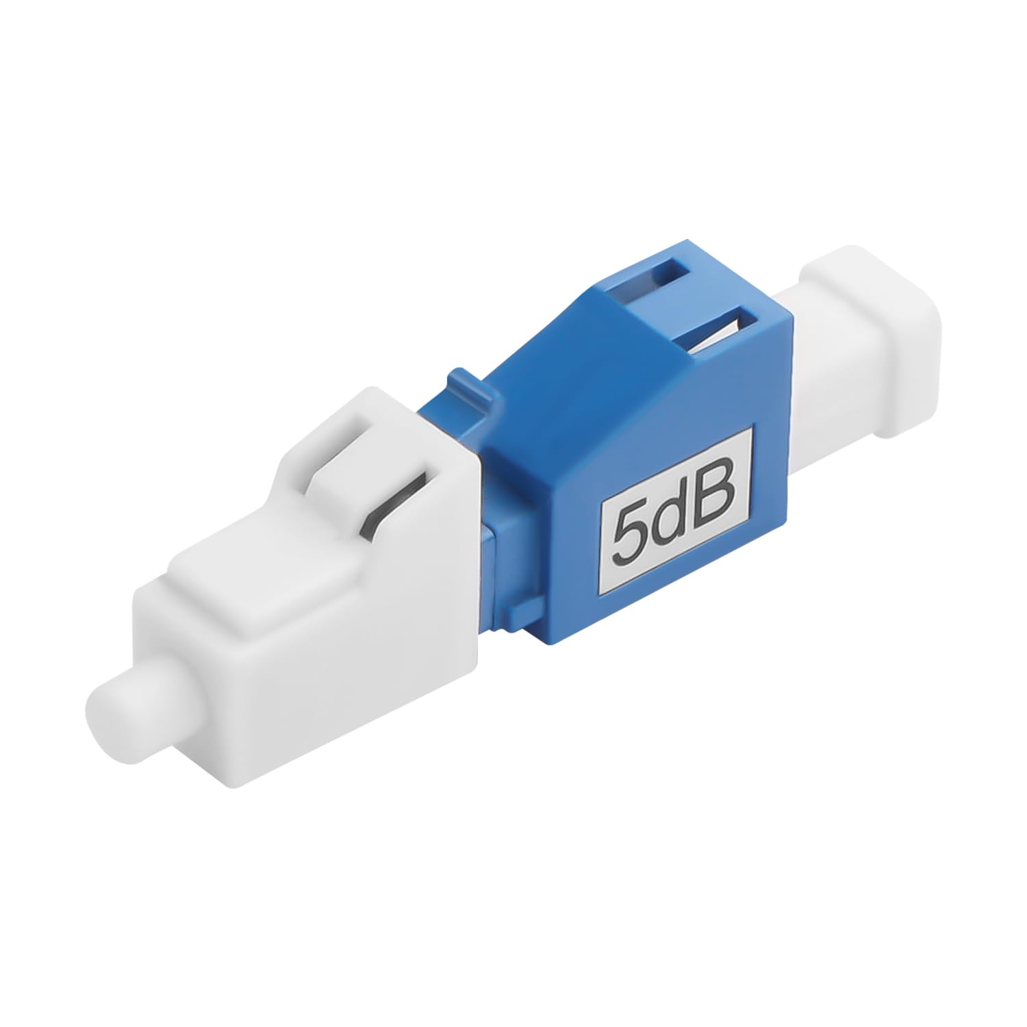 QIANRENON 5dB LC Singola modalità Fibra Ottica Attenuatore Fisso LC/UPC Maschio a Femmina Attenuatore Ottico Fisso Adattatore Lc-UPC Fixed Attenuator Valore di Attenuazione 5dB±0,5 per reti in fibra