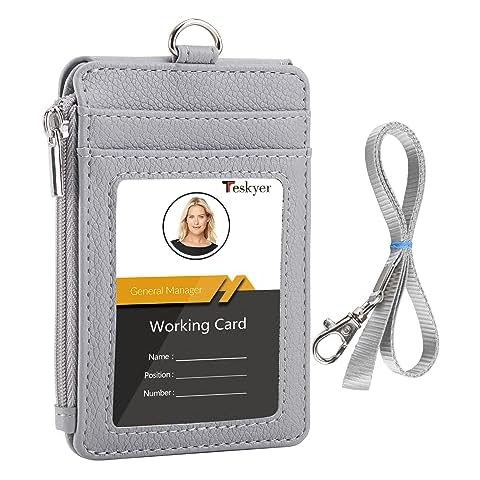 Porte Badge Teskyer Cuir PU Cover