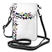 Produktbild Jiger Women Small Cell Phone Purse Crossbody,Tropical Climate Fauna Insects With Colorful Wings Biology Beauty Nature Theme