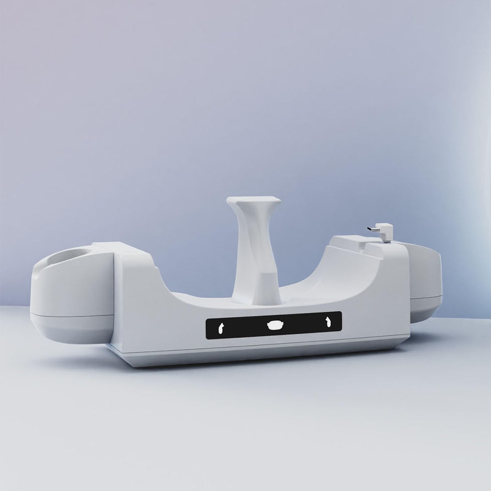 Estación de Carga VR Indicador LED de Montaje de Montaje de Pared VR para Auriculares VR y Controlador táctil con 2 baterías y Cable USB C