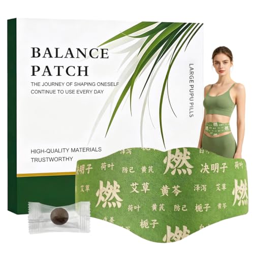 Japanese Herbal Patch Balance - Supports Abdominal Warmth and ComfortMild and Non-irritatingJust Tear and use1 Boxes 5 Piece