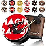 🎵Retro Record Design: The car air fresheners set is designed with retro record player, it's a car decoration with vintage art atmosphere, restoring the memory of classic CD era. 🎵Easy to use: Put the aroma sheet on the car air fresheners vent clips, ...
