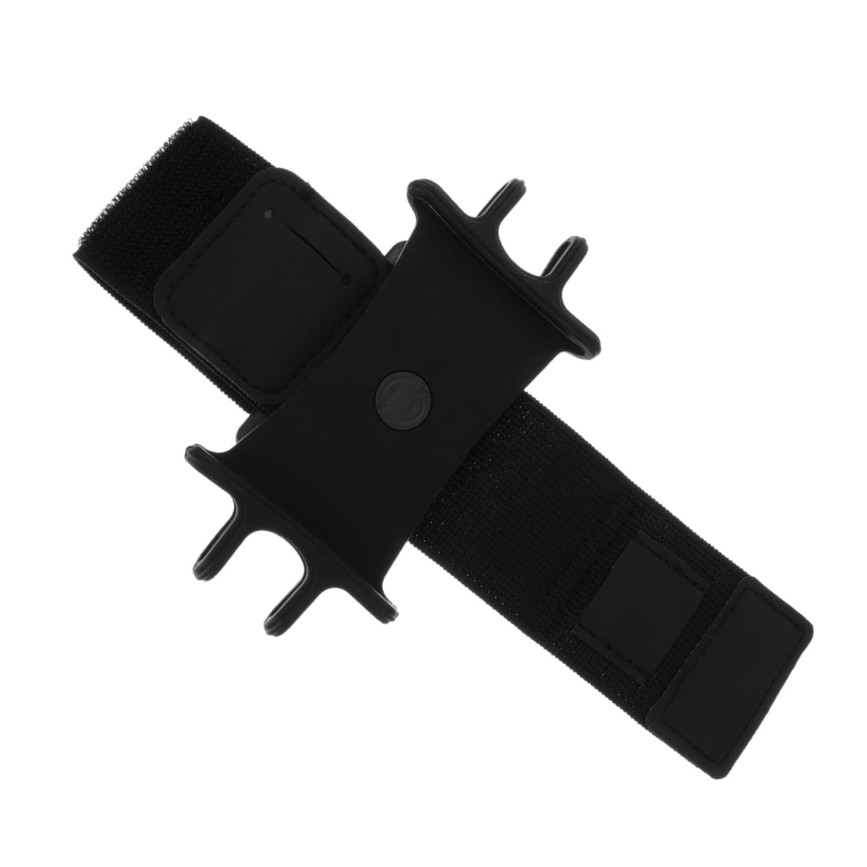 NUOBESTY 16 Pezzi braccialetto del cellulare banda di braccio del telefono cellulare chiave polso mano braccialetto universale supporto da corsa per telefono nylon Black