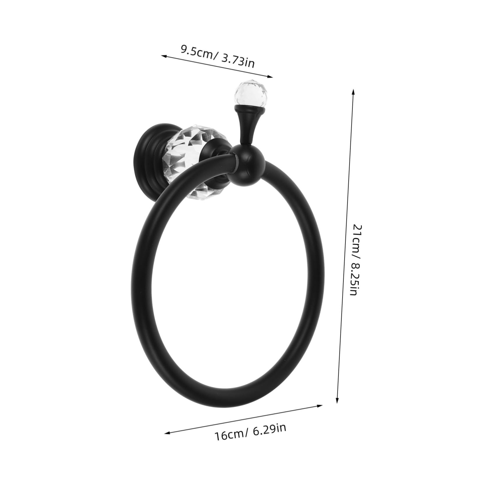 Toallero de Baño de Montaje en Pared Toallero de Pared de Aleación de Zinc Diseño Redondo Alta Resistencia para Baño y Cocina