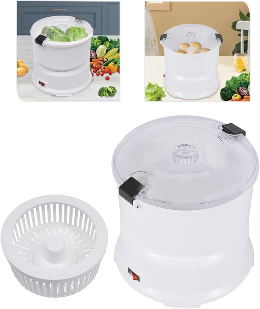 Pelapatate Elettrico 2 in 1,Macchina pelapatate elettrica, pelapatate Automatico,Macchina per sbucciare Frutta e Verdura Commerciale