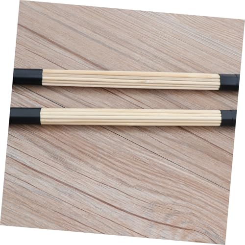 Baquetas SUPVOX de bambú para jazz y música folclórica, par de 40 cm, color negro miniatura 3