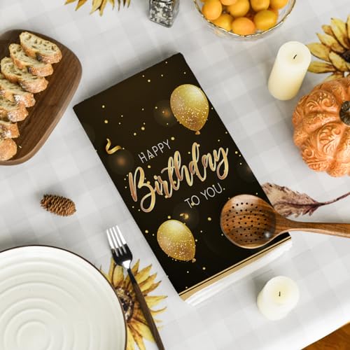 Artoid Mode DISHTOWEL-BIRTHDAY-4075-2PC-002 Black Balloons Happy Birthday Kitchen Towels Dish Towels thumb #3