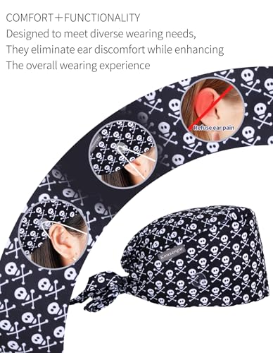 Image of Kousenpu Scrub Caps for Men, Adjustable Surgical Cap, Breathable Medical Hat for Doctors, Nurses & Healthcare Professionals