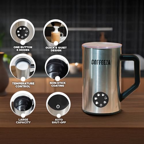 Image of COFFEEZA Finero Mini Espresso Machine & Frothimo Pro Milk Frother Combo - Portable Coffee Maker with 6-in-1 Frother for Hot & Cold Foam, Perfect for Travel, Home, Camping, and Office Use