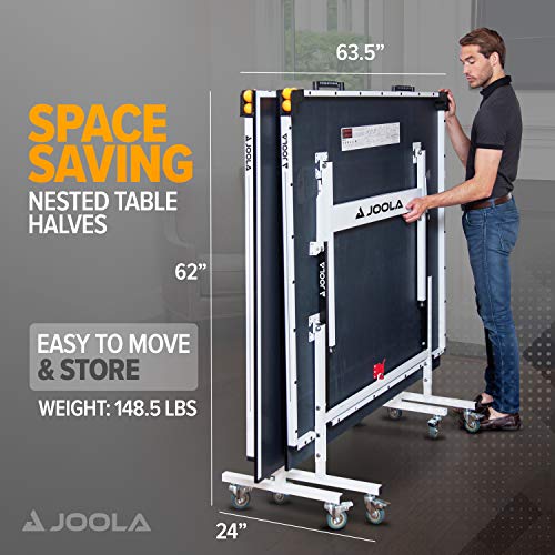 image for JOOLA Rally TL Professional MDF Indoor Ping Pong Table w/ Quick Clamp 