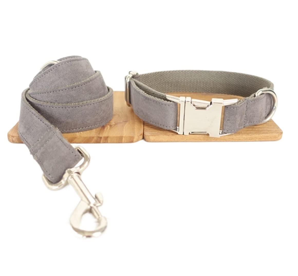 Correa de Adiestramiento Collar de Perro Correa clásico Ajustable Personalizado Collar de Perro Durable Suave Pajarita Collar de Perro Mascota Regalo Correa Antitirones Perro (Color : A, Size : 42-4