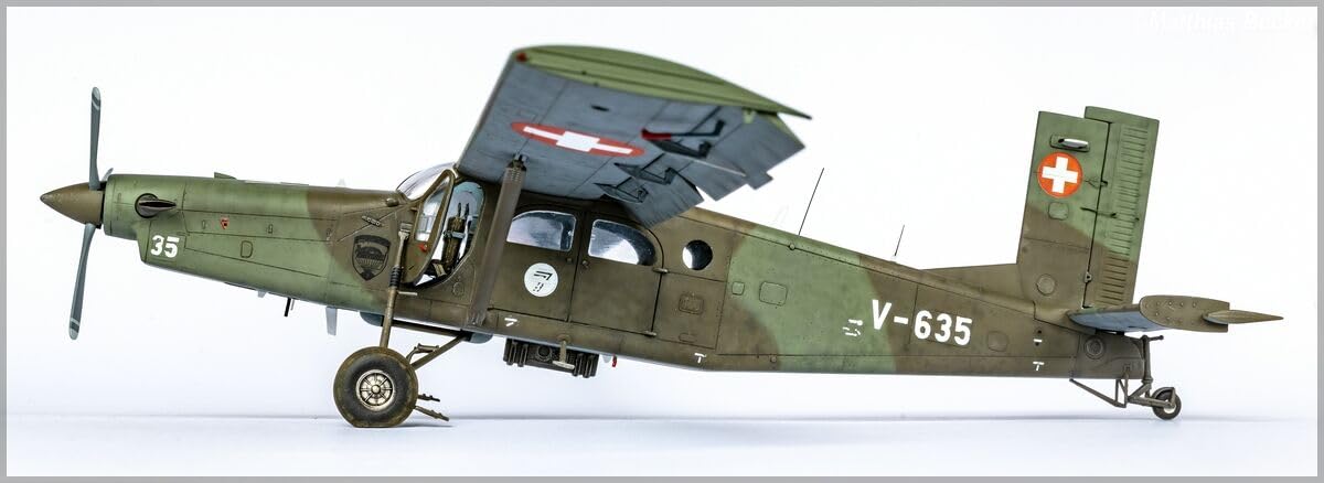 heller 30410 Pilatus PC-6 B2/H2 Turbo Porter 1/48, Unlackiert