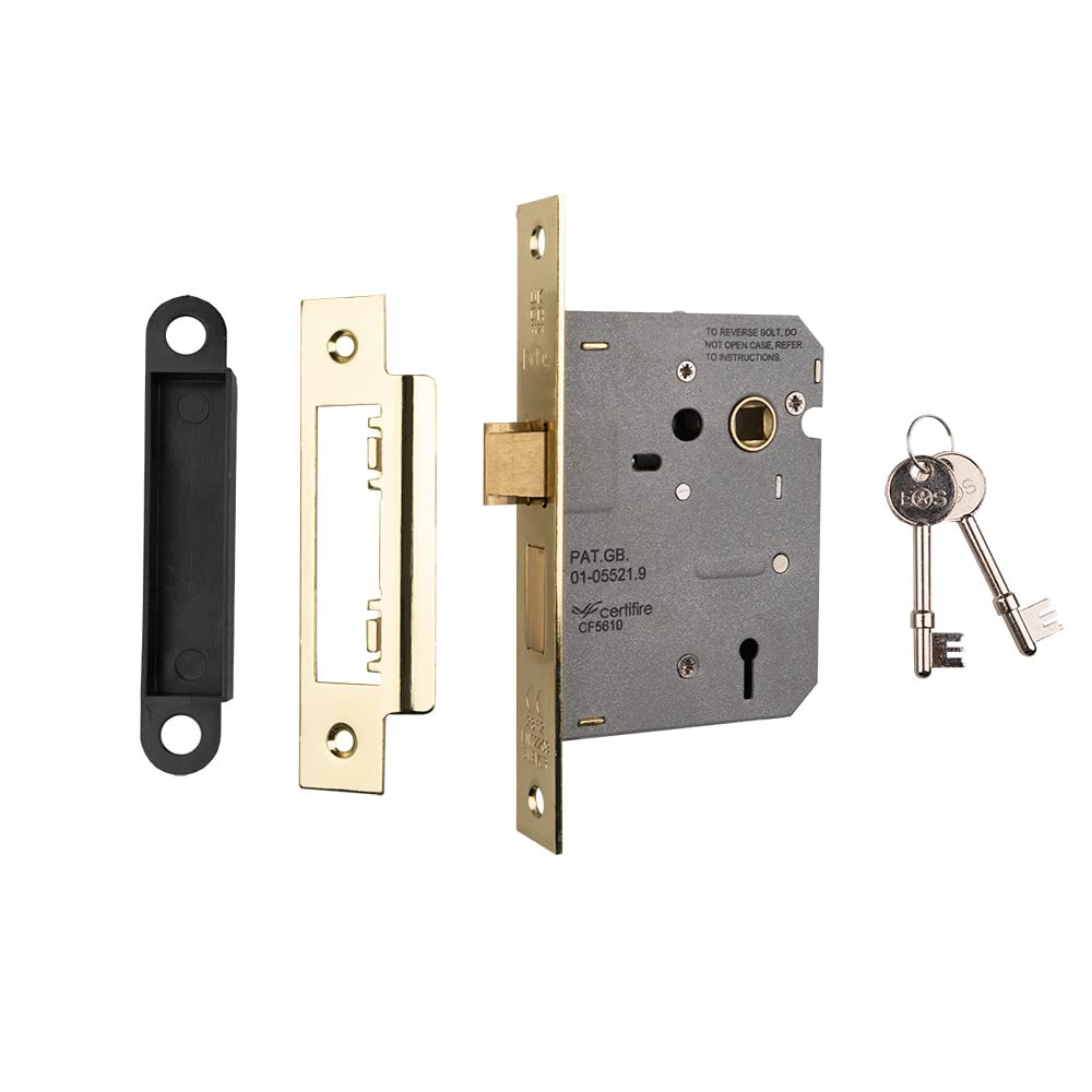 Eurospec Gold 3 Lever Sashlock - Economy