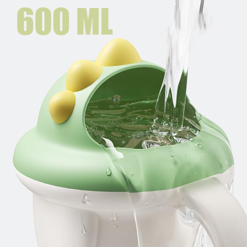 Rinse Shampoo Rinser Baby Rinse Cup Baby Bath Rinser Wash Hair Cup by Protecting Infant Eyes (Green)