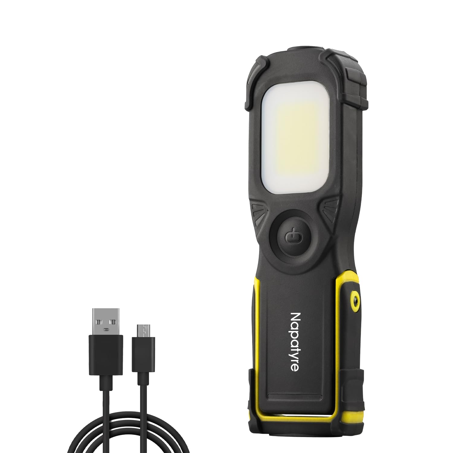 Lampe de Travail LED Rechargeable,1000 Lumens Baladeuse LED Mecanicien avec Base Magnétique, Rotation à 180° 3 Modes Lampe de Poche pour Réparation de Voiture Camping Urgence