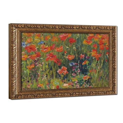 Tableau coquelicots Robert Vonnoh pour mur de bureau vide