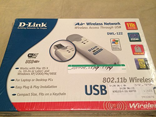 D-Link DWL-122 802.11b 11 Mbps USB Adapter
