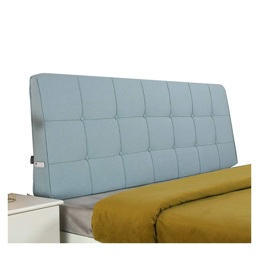 LIANGJUN Headboard Bed Backrest Cushion Waist Pad Large Backrest Sponge Filling No Bed Soft Case Positioning Support, 7 Colors (Color : E, Size : 150CM)