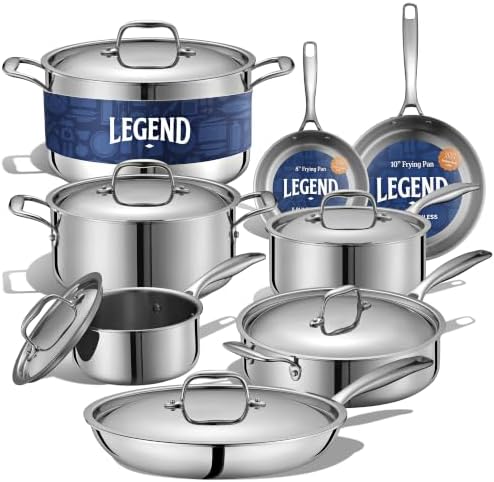 LEGEND COOKWARE 5-Ply Stainles...