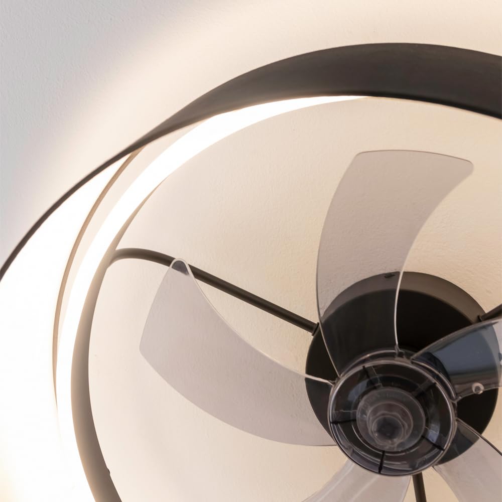 Cecotec Ventilador de Techo 20W EnergySilence LampAero 650 Black Design
