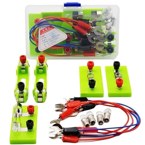 Caja de experimentos de Circuito científico Material didáctico de Ciencias industriales Equipo de experimentos de física Simple Conjunto de experimentos de Cierre de Circuito científico