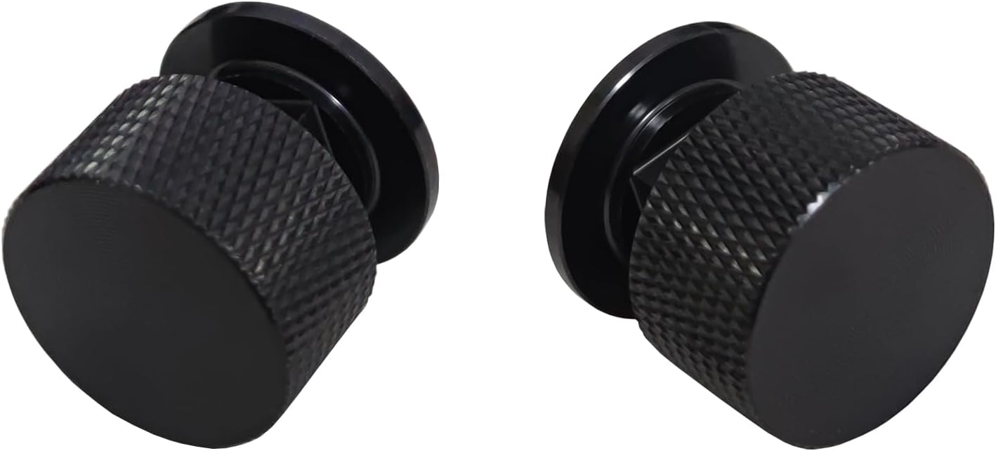 Welding Hood Helmet Fasteners for 100 Series Flip Hood & Fibre Metal Headgear – 1 Pair Water Ripple Pattern Screws, Replaces Plastic Parts, Aluminum, Grey