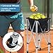 Talent Star Foldable Tennis Ball Cart, Holds 160 Tennis Balls, Portable Tennis Ball Basket with Wheels, Compact & Lightweight Tennis Teaching Cart Practice Hopper for Baseball Softball Tennis Pickle