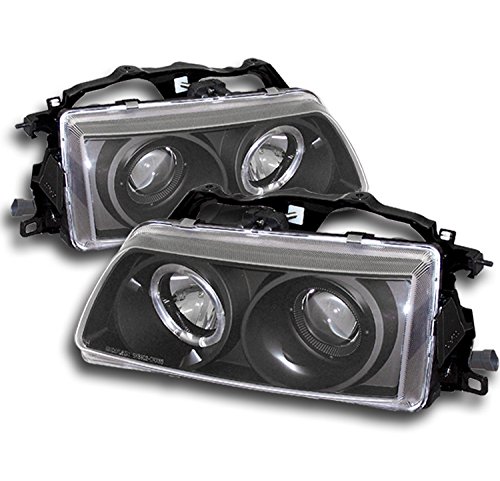 ZMAUTOPARTS For Honda Crx Civic Halo Projector Headlights JDM Black CX DX LX Rt SE Hf Si