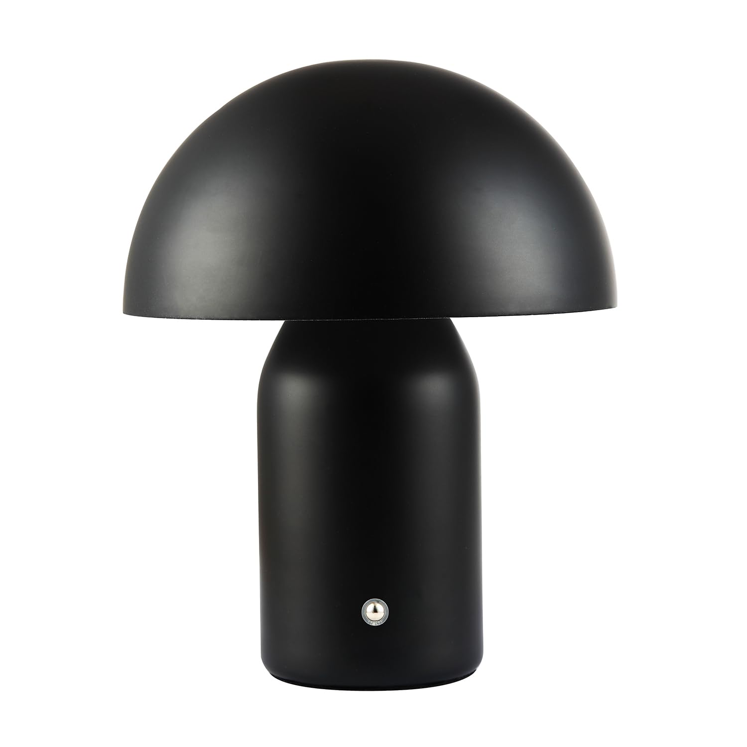 Rechargeable Mushroom Table Lamp - Black - Metal - Touch Dimmer
