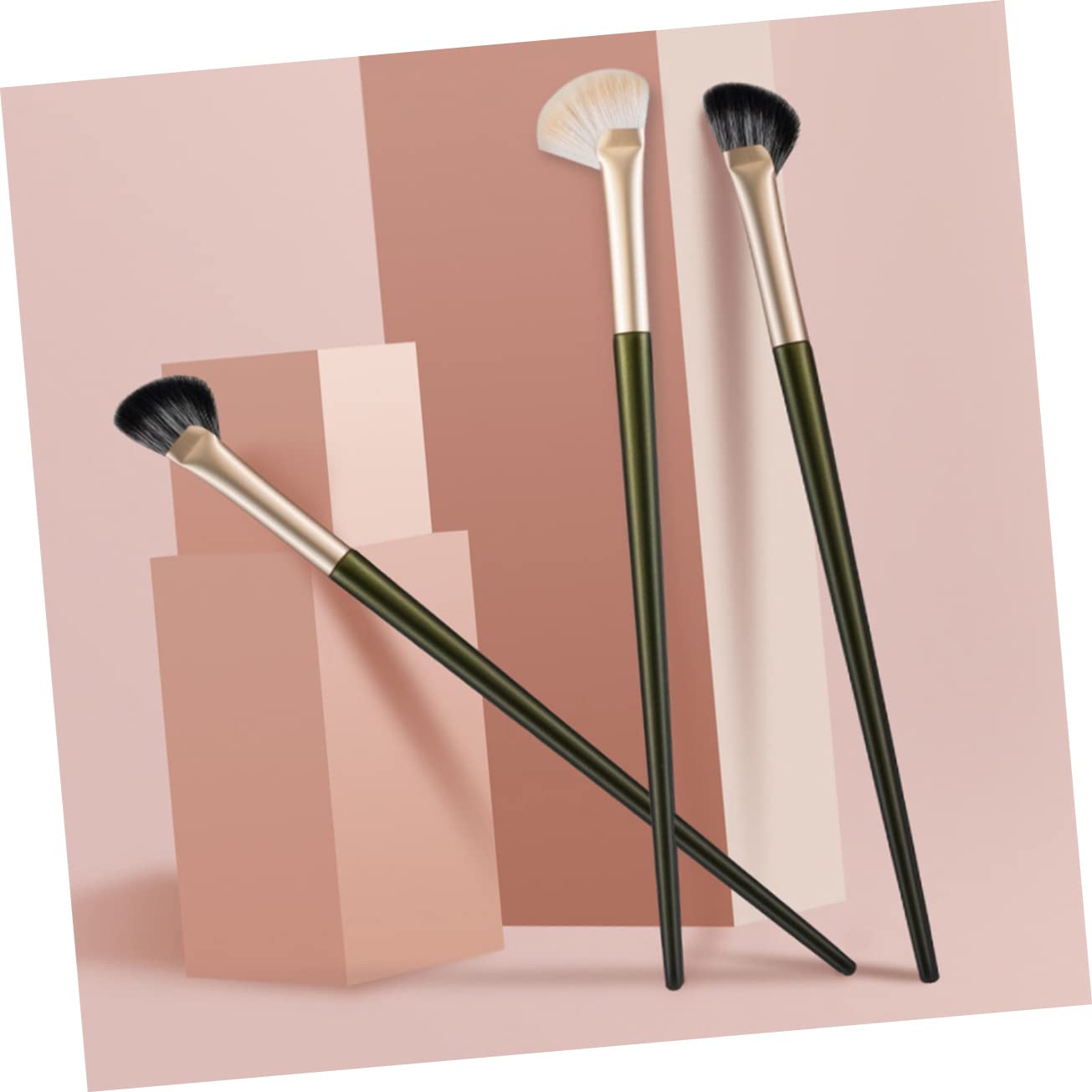 NOLITOY Professional Makeup Tools 4pcs Nose Contour Brush Set Angled Eyeshadow Brush for Face Beauty Tool Kit