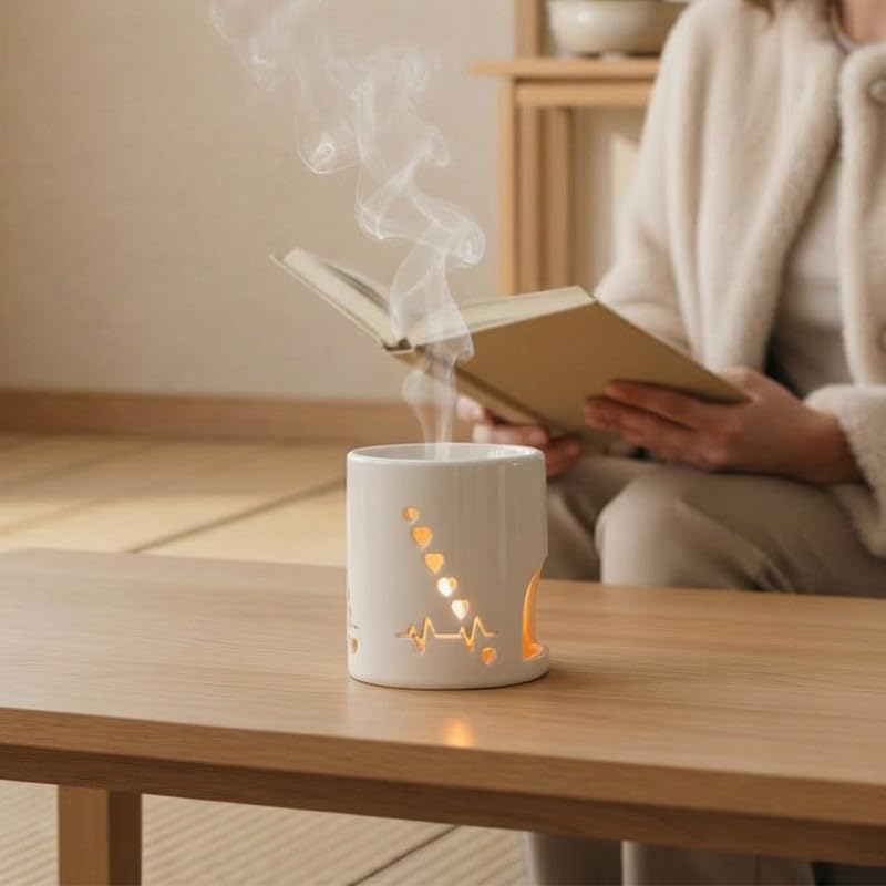Calentador de Cera Cerámico con Diseño Islámico para Aromaterapia miniatura 2