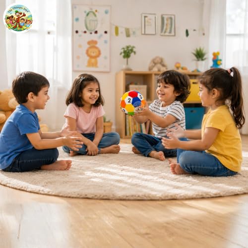 Image of Chi-Chimpu Toyss Soft Plush Number Ball 15 CM for Kids | Educational Fabric Ball with Numbers | Ultra Soft Stuffed Ball's for Babies, Toddlers & Children | Indoor Play, Learning & Birthday Gift