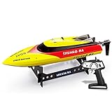 Babrit Elite 2.4GHz Remote Control Electric Boat High Speed RC Boat Duarable Battery Play on Water - Yellow