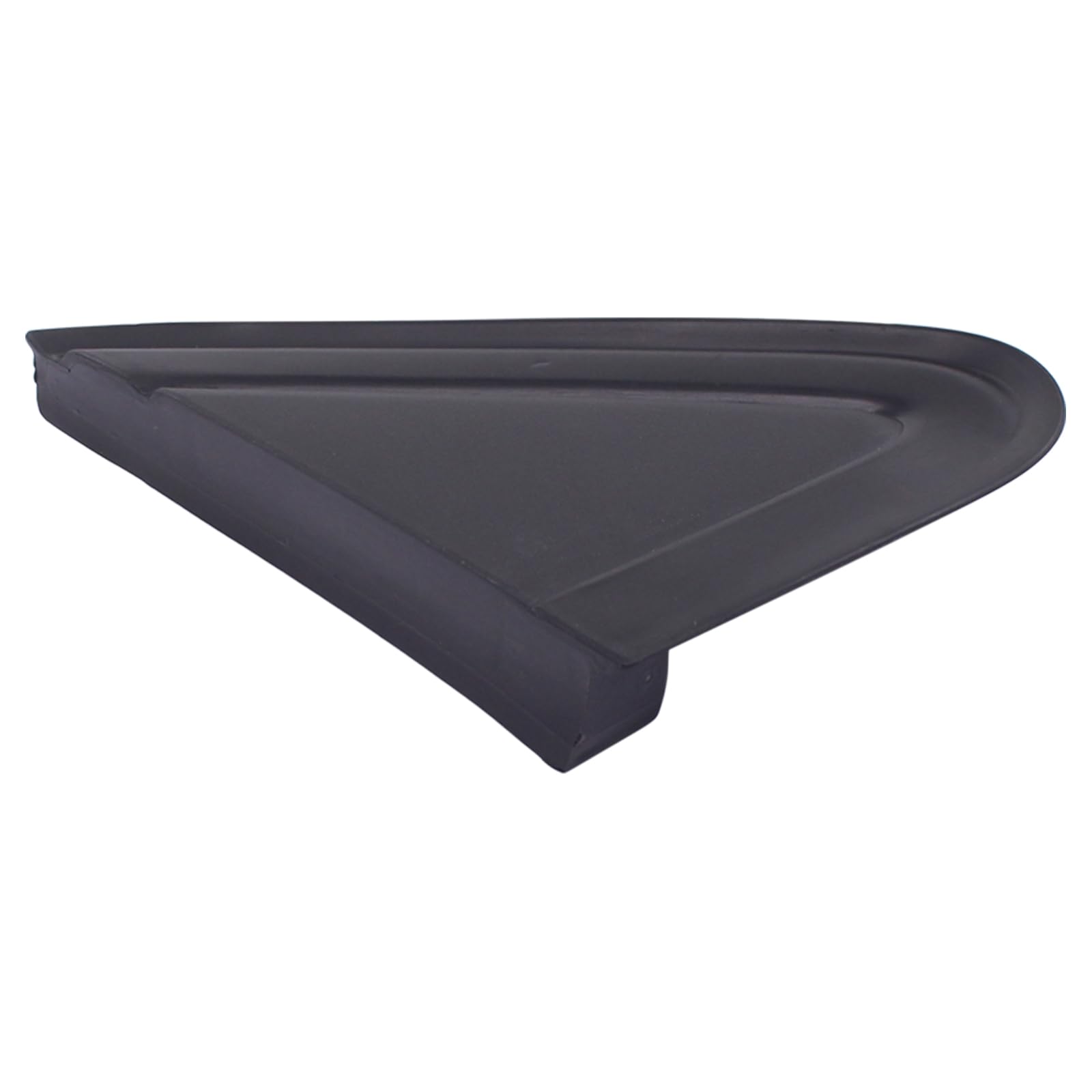 Achteruitkijkspiegel Driehoek Plaat Versiering Bestuurderszijde Spiegel Vlag Cover Molding Links Rechts Driehoek Plaat Trim Vervanging Voor 500 20122017 (Glanzend zwart