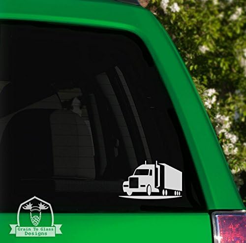 Miniatura 2 de Vinilo adhesivo semi camión para coche camión vidrio ventana portátil electrónica - 8" gris