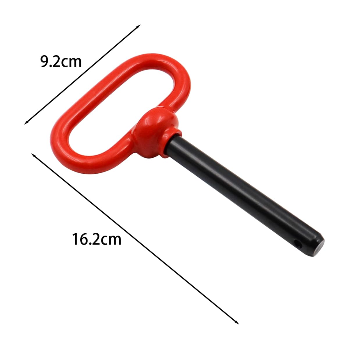 2 pasadores de Enganche para Remolque con Clip de 1/2 x 4 Pulgadas para cortacésped de Granja, Remolque, Barco de Carga, RV, Coche (1/2 x 3-5/8 Pulgadas)