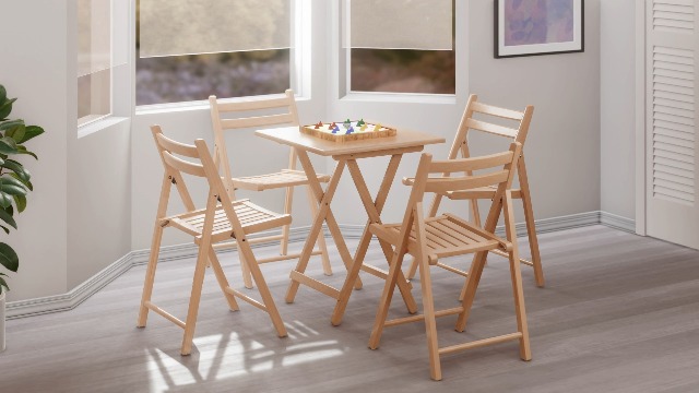 Amazon.com - Winsome Delaney 5-PC Set Folding Table and Chairs