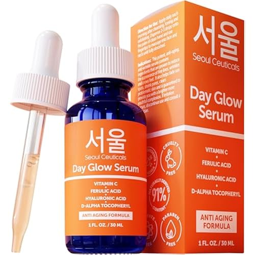 SeoulCeuticals Korean Skin Care 20% Vitamin C Serum for Face + CE Ferulic