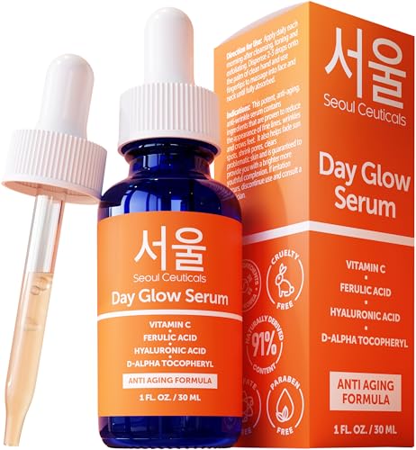 vitamin c serum bottle front - SeoulCeuticals 20% Vitamin C Hyaluronic Acid Serum