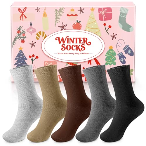 Airabc Thermal Winter Women Socks 5 Pairs Warm Christmas Socks for Women product thumbnail 20