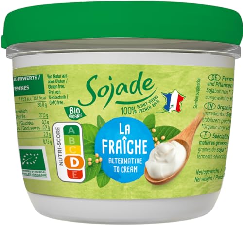 Fermentierte Bio Alternative zu Crème fraîche auf Soja- und Pflanzenfettbasis 6 x 200 gr
