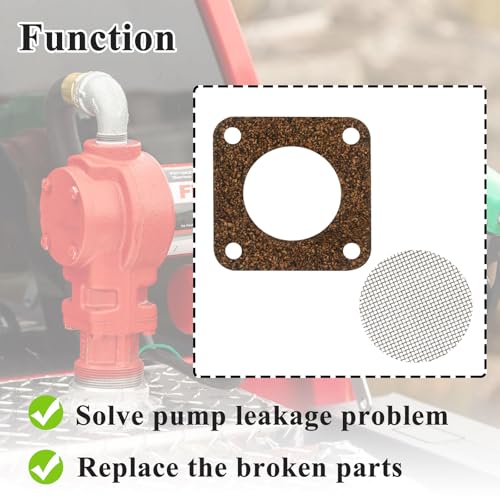 Image of 2 Sets KIT120SG Screen Gasket for Small Pumps | Fits 600, 1200, 2400, 4200, 4400 Series, Seal screen parts, Barrel fuel pump, Vehicle specific fit