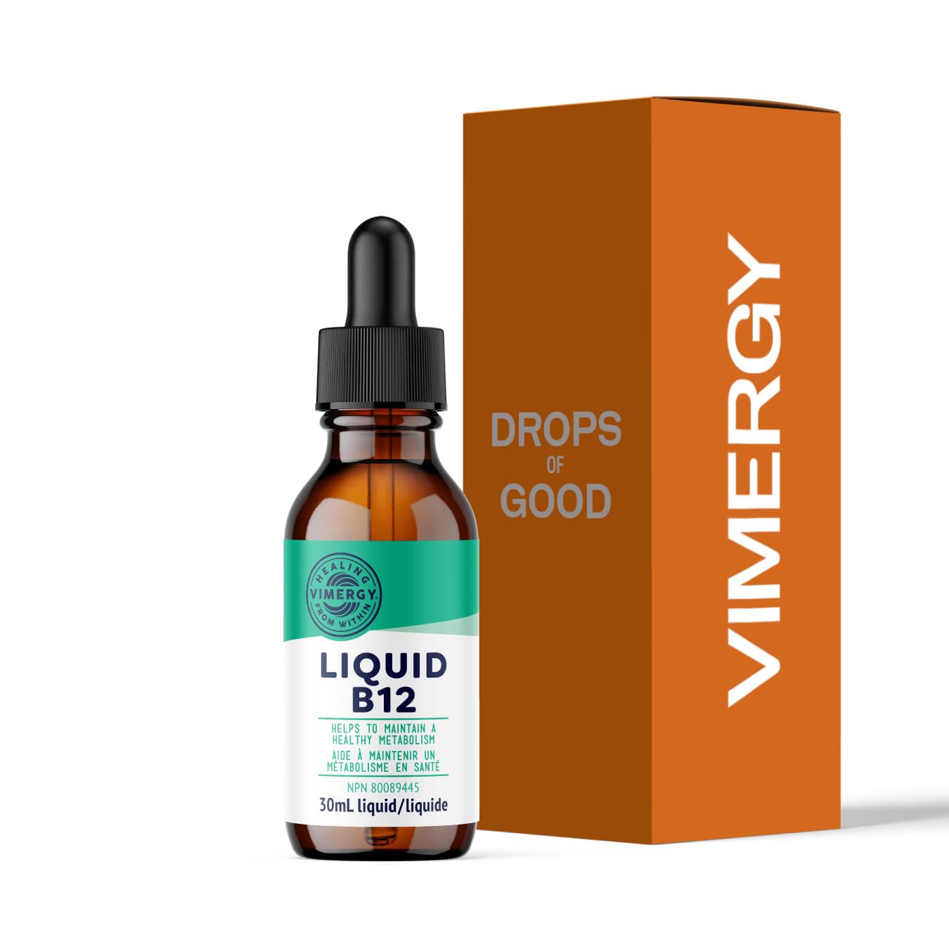 Vimergy Organic Liquid Vitamin B12 Supplement 2500 mcg, Methylcobalamin & Adenosylcobalamin Fast-Absorbing Energy Support USDA Organic, Vegan, Non-GMO B12 Vitamins for Women & Men 30 Serving (30 mL)