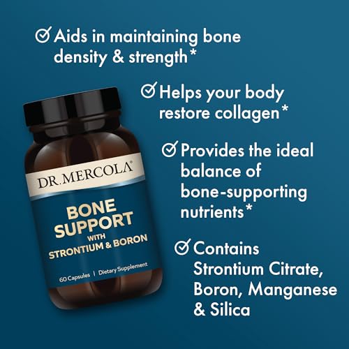 Dr. Mercola 10341 Bone Support With Strontium & Boron, 30 Servings (60 Capsules), Dietary Supplement thumb #3