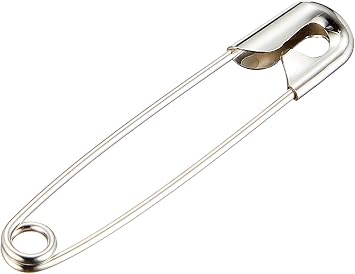 Mitsuya AP-4 Safety Pins, Pack of 100, 1.7 inches 44 mm, Silver