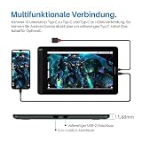 HUION Kamvas 13 Grafiktablett mit Display, PenTech 3.0,13,3 Zoll 120% sRGB Zeichentablett...