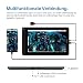 HUION Kamvas 13 Grafiktablett mit Display, PenTech 3.0,13,3 Zoll 120% sRGB Zeichentablett...