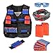 Produktbild Towinle Taktische Weste, Dschungel Tarnung Taktische Weste Jacke Kit für Nerf N-Strike Elite Battle mit Darts Schutzbrille Nahtlose Maske Reload Clip und Handgelenk Band